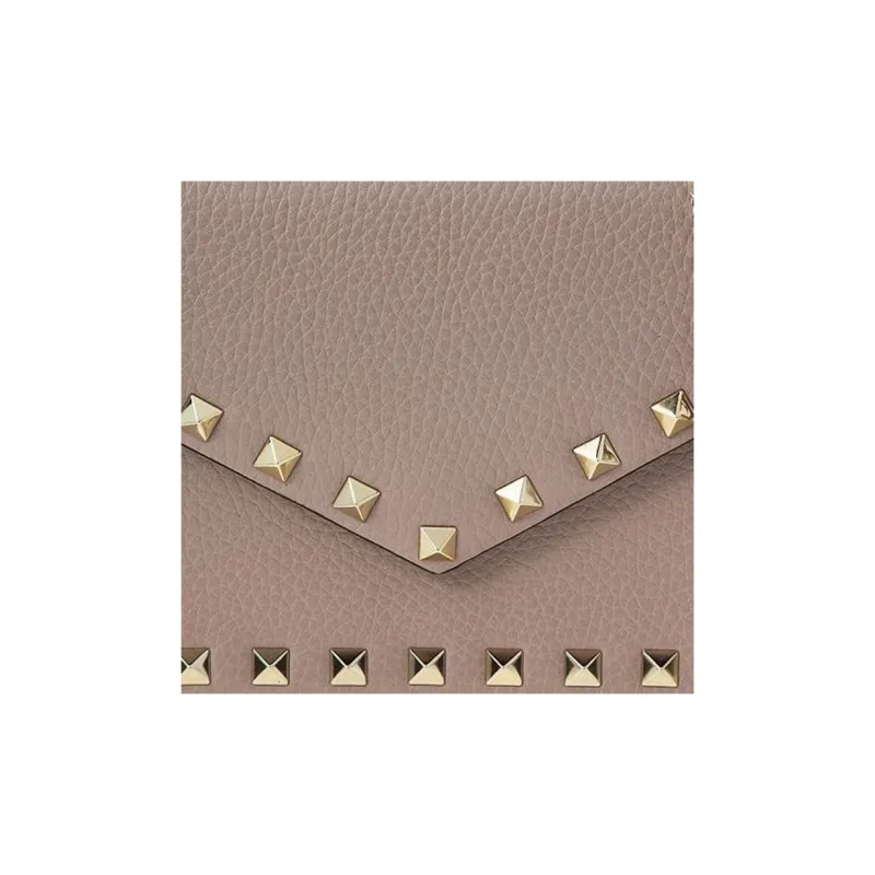 Valentino Cow Leather Clutches Shoulder Bag Crossbody Bag Regular Women's Pink-4