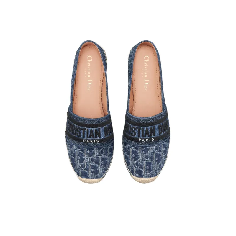 DIOR Granville Espadrilles Women's Blue-3