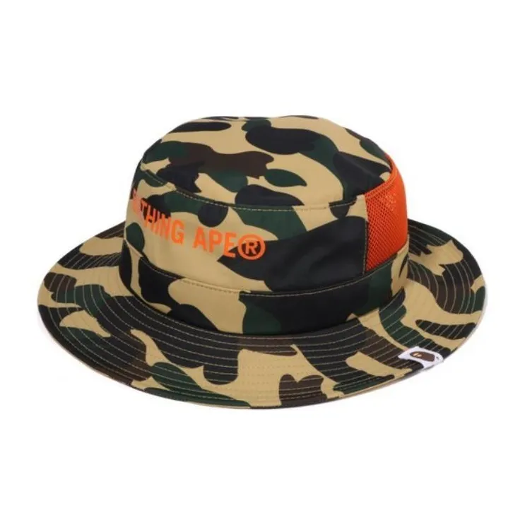 A BATHING APE Polyester Bucket Hats Kids' Multicolor-4