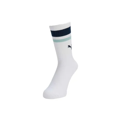 PUMA Mid Calf Socks Unisex 1 Pack White