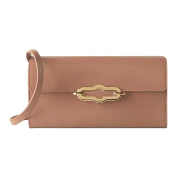 Mulberry Calfskin Shoulder Bag Crossbody Bag Wallet Women's Mink Brown
