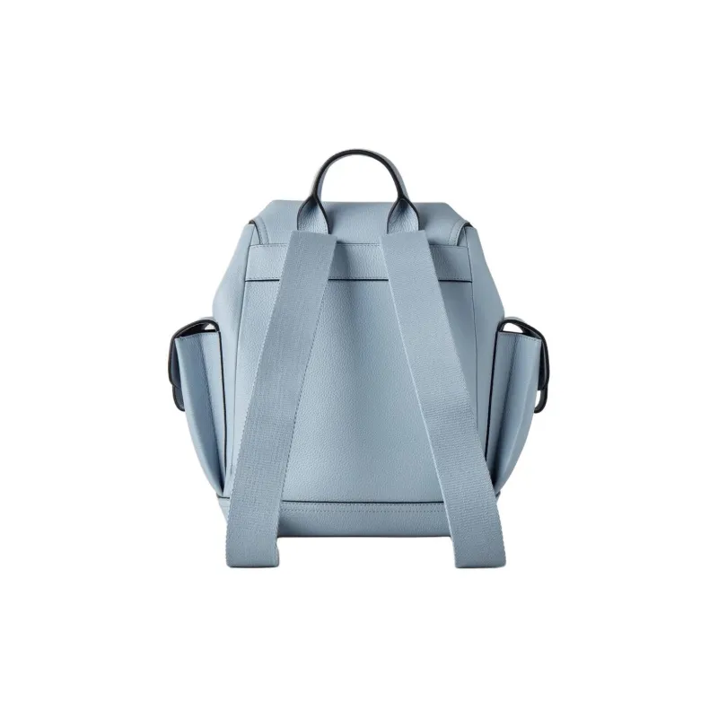 Mulberry Grained Leather Backpack Mini Women's Poplin Blue-2