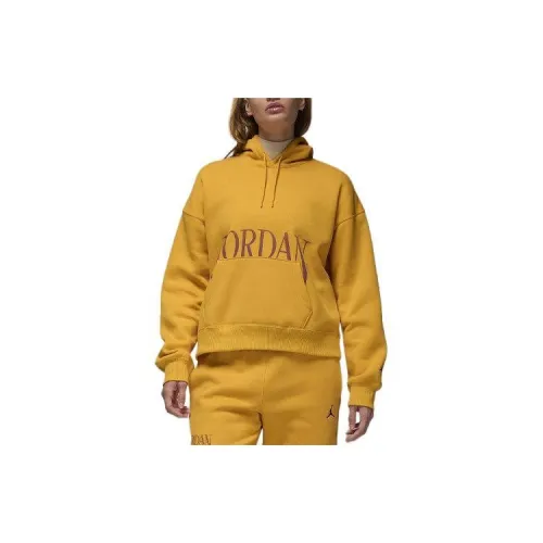 Jordan Brooklyn Sweatshirts Women's Yellow Ochre