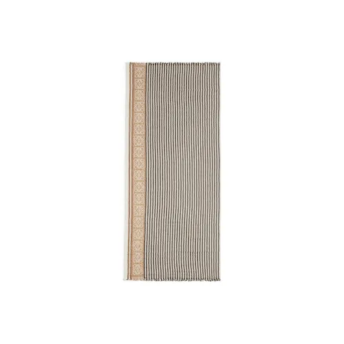 LOEWE Knit Scarves Unisex Brown