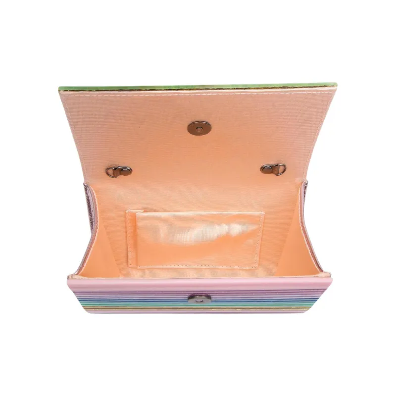 Kurt Geiger London Plexiglass One Shoulder Crossbody Clutches Women's Multicolor-3