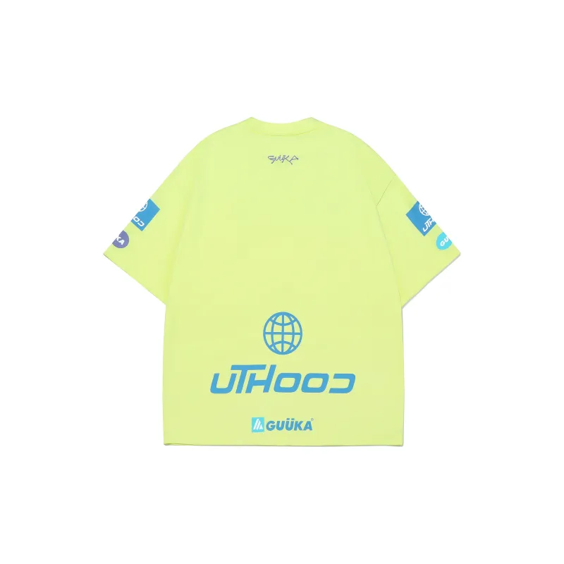 Guuka Short Sleeved T Shirts Men's Neon Yellow-1