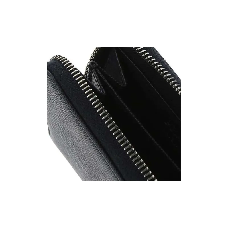 PRADA Leather Wallet Men's Blue-4