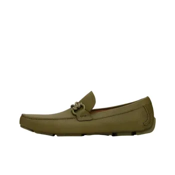 FERRAGAMO Gancini Ornament Leather Drivers