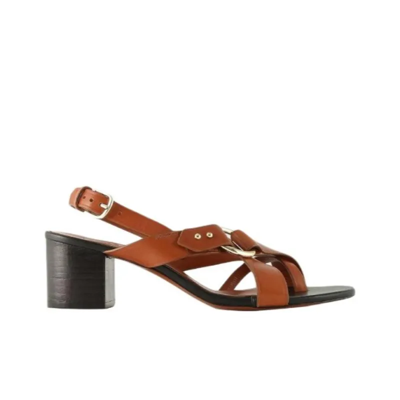 SOEUR Strap Sandals 5cm Women's Brown-1