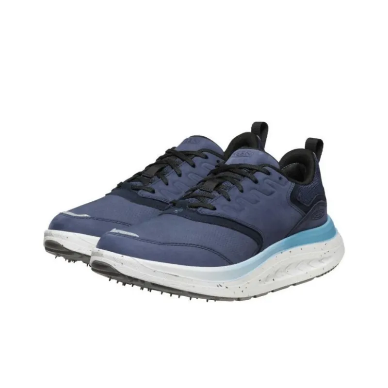 KEEN WK400 Shock Absorbers Slip Resistant Breathable Low Top Casual Shoes Men's Blue Black-2