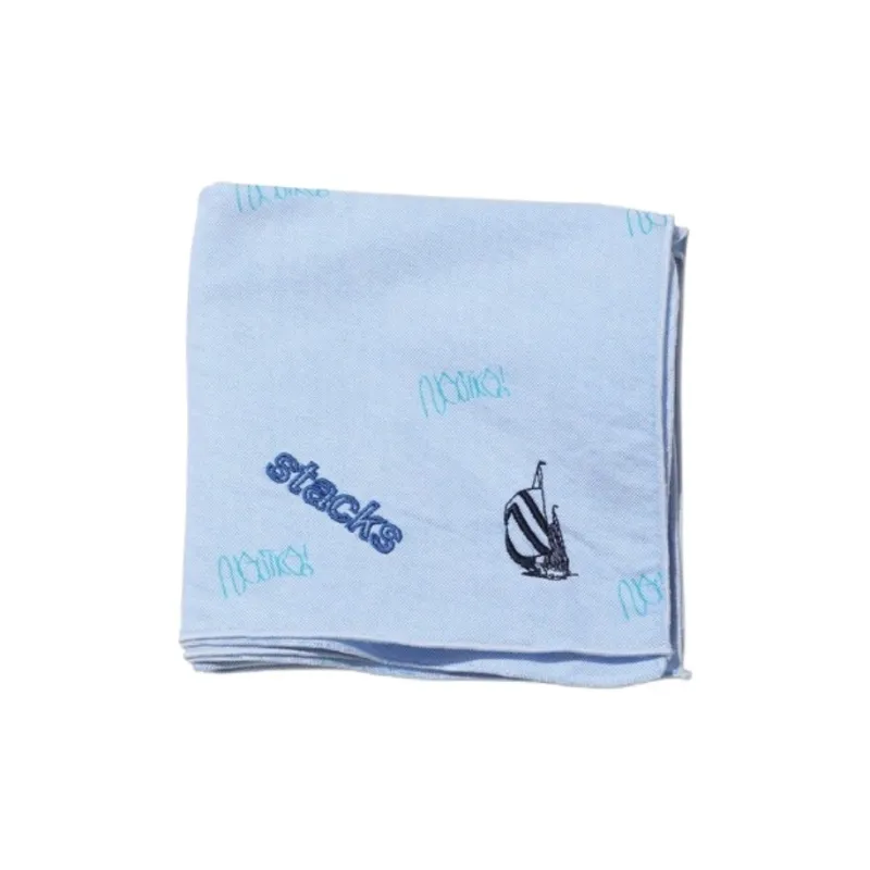 NAUTICA Silk Scarves Men's Blue/Light Blue-2