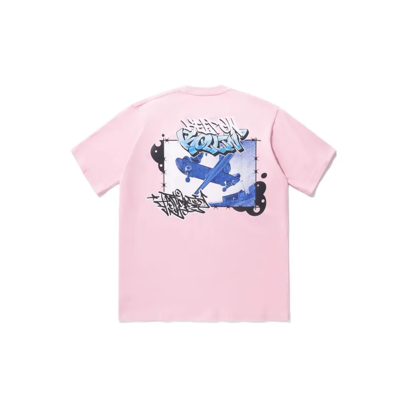 LiNing T Shirt Unisex Flower Branch Pink-1