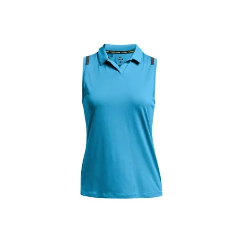 Under Armour Curry Splash Polo Shirts Women's Blue