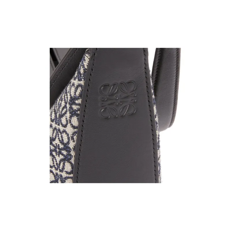 LOEWE Luna Shoulder Bag Anagram Jacquard Navy/Black-5
