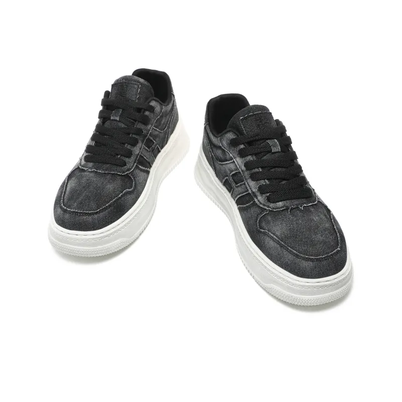CEDAR HAN Canvas Shoes Unisex Low Top Blue-9