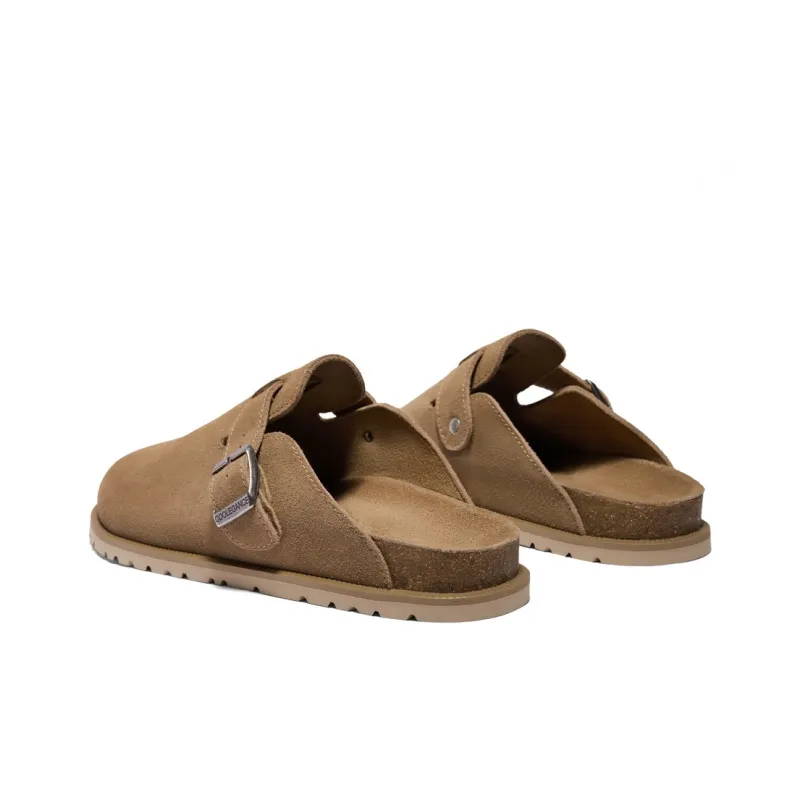 BELLE EVA Quick Dry And Abrasion Resistant Closed Toe Slippers Men's Apricot, Brown-3