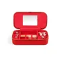 Red Top Grain Cow Leather+Red Microfiber Flannelette