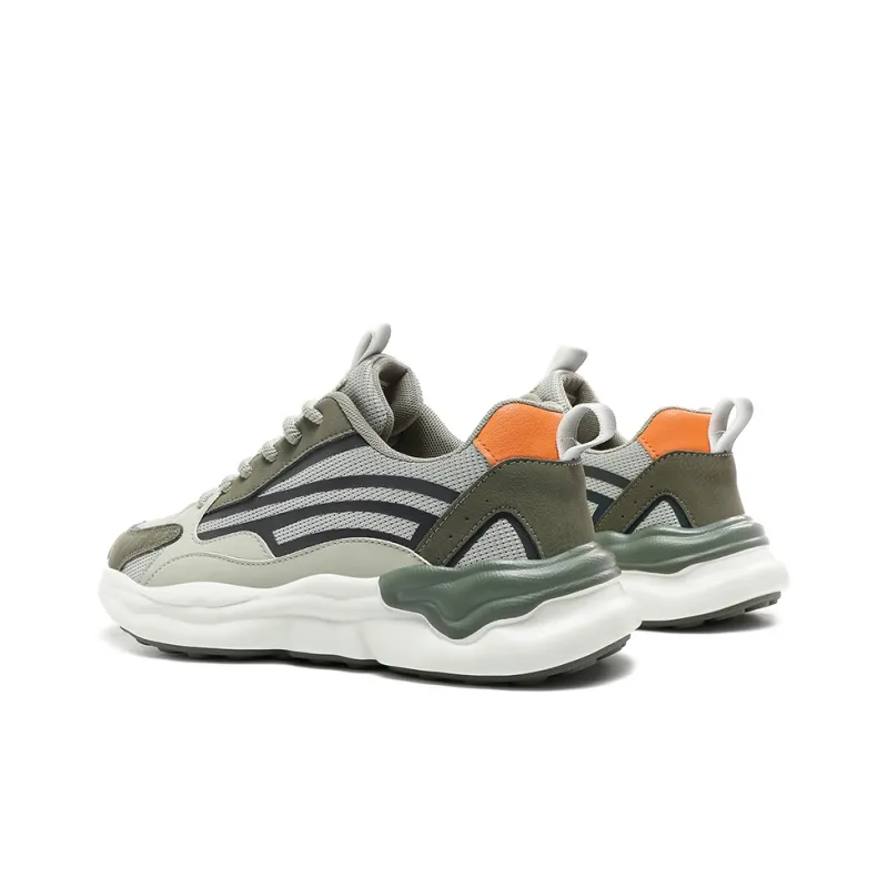 CEDAR HAN Shock Absorbers Slip Resistant, Abrasion Resistant, Breathable Low Top Chunky Sneakers Unisex-8