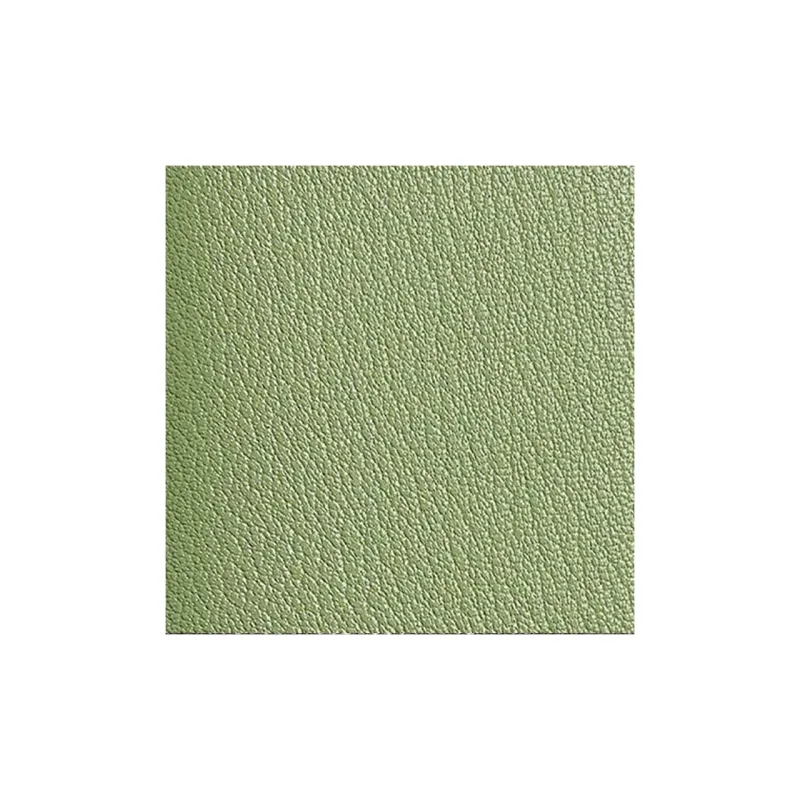 HERMES Calvi Chevre Mysore Goatskin Wallet Coin Purse Card Holder Women's Prickly Acacia Green With Caramel-2
