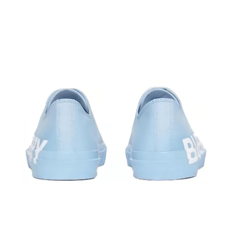 Burberry Gabardine Low-Top Stylish Skateboarding Shoes Men's Tie-Dye Blue Set-4
