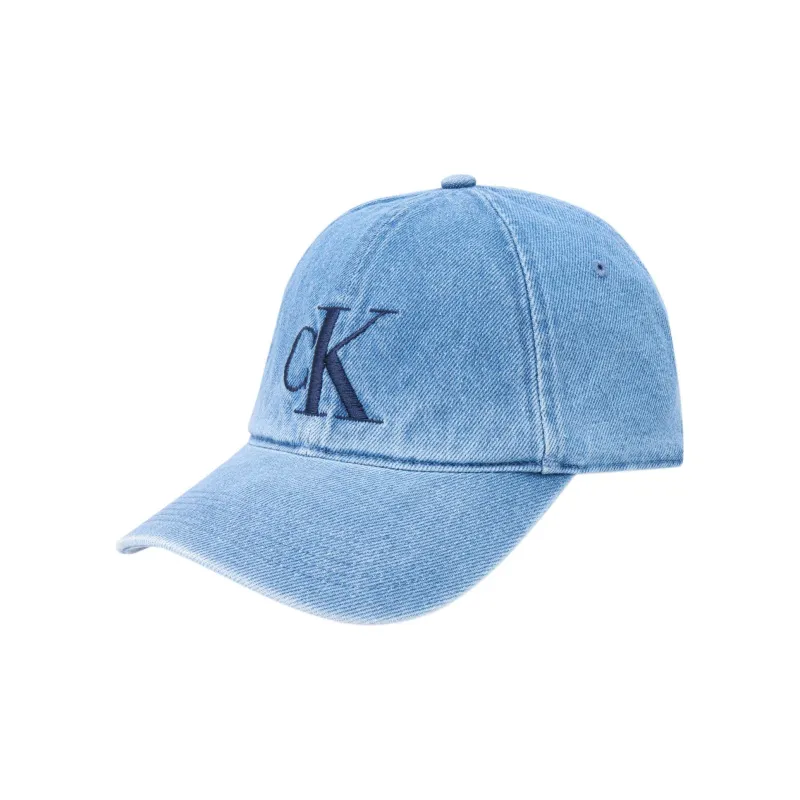 CALVIN KLEIN Cotton Baseball Caps Unisex Blue-1