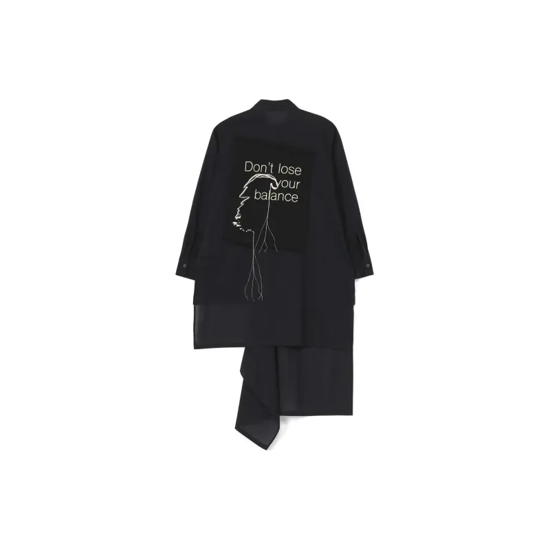 Yohji Yamamoto Layered design Cotton Shirt-1