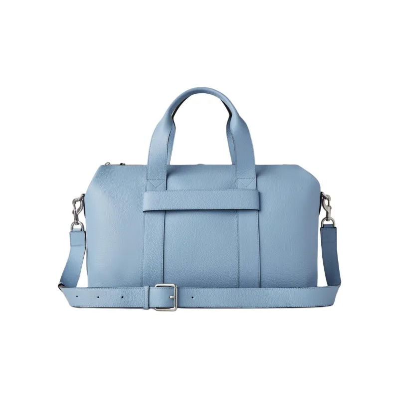 Mulberry Grained Leather Handbag Shoulder Bag Crossbody Bag Travel Bag Women's Blue Gray-2