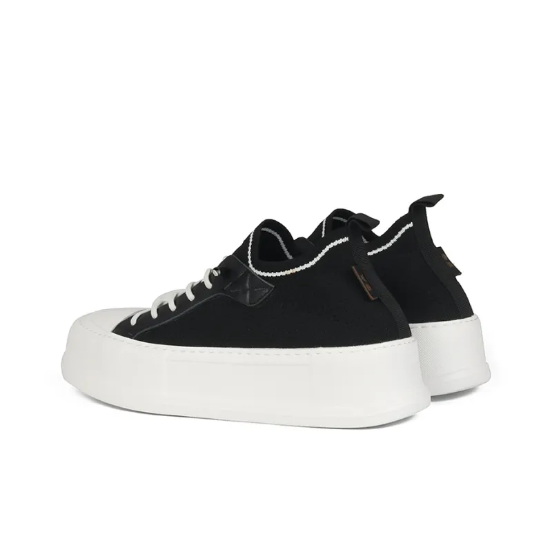 Thai Points Breathable Moisture Wicking Lightweight Low Top Casual Shoes Men's Black-2