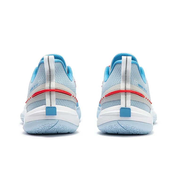 361° BIG3 5.0 Quick Basketball Shoes Unisex Low Top Glacier Blue/Virtual Red-3