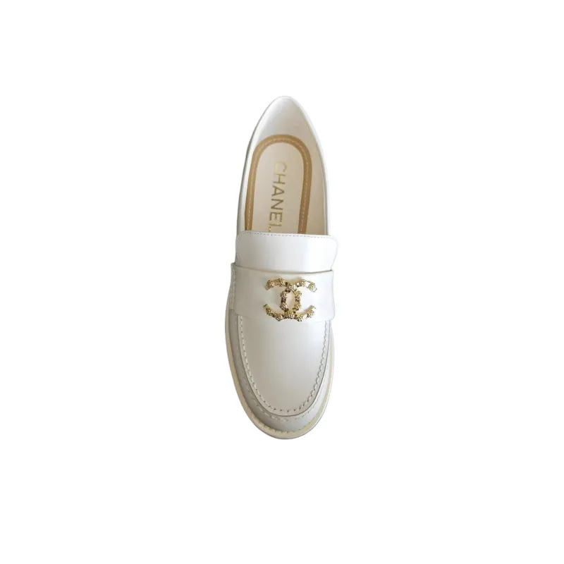 CHANEL Loafers Women's Beige-2