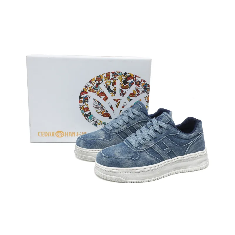 CEDAR HAN Canvas Shoes Unisex Low Top White-18