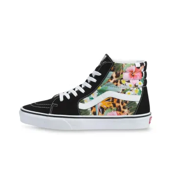 Vans Sk8 Hi Tropical Animal Check Black Women's