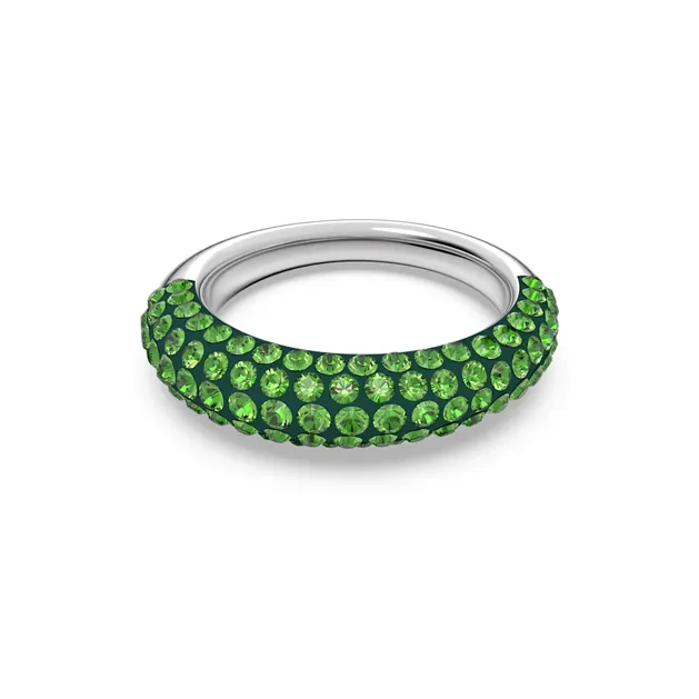 Swarovski Rhodium-Plated Faux Crystal Rings Women's Green-0