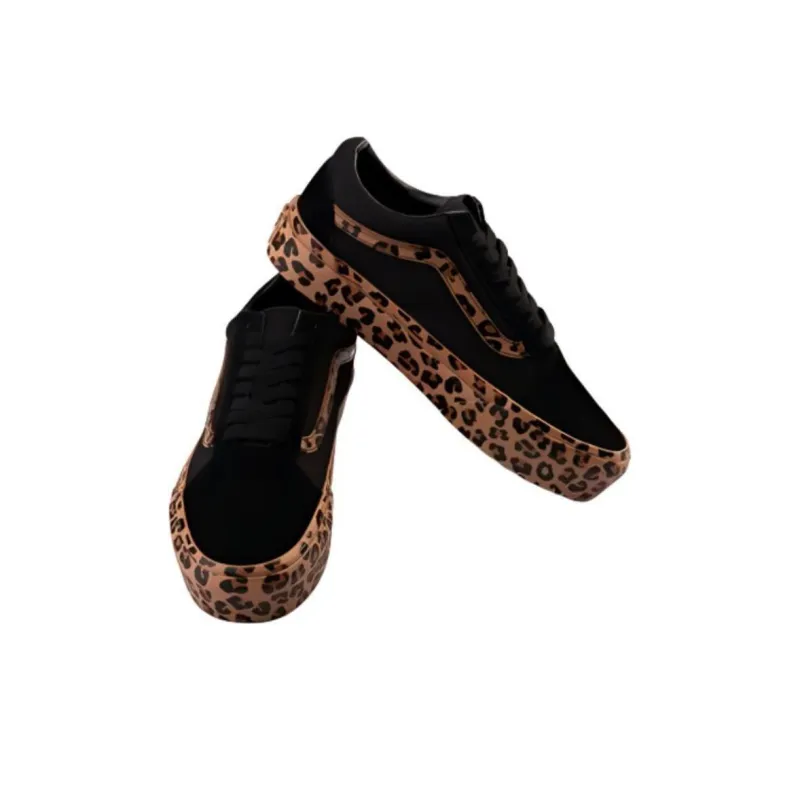Vans Old Skool Platform Leopard-4