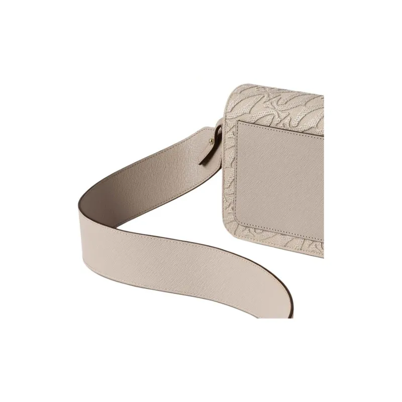 CARTIER C De Cartier Collection Calfskin Shoulder Bag Crossbody Bag Women's Beige-2