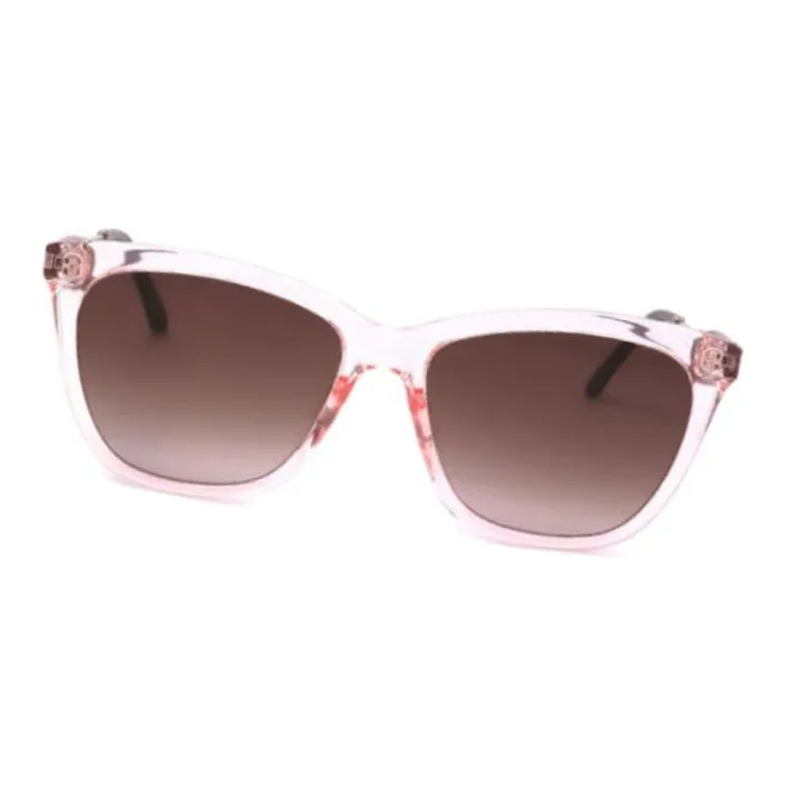 CK/Calvin Klein PVC Polyvinyl Chloride Irregular Shape Sunglasses Unisex Pink-1