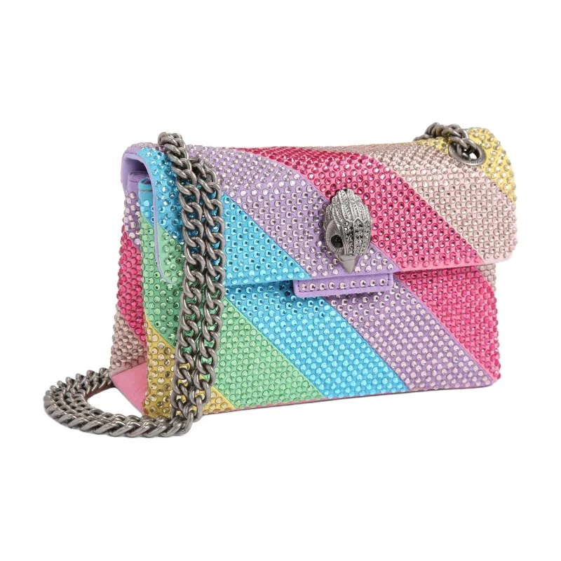 Kurt Geiger London Satin Shoulder Bag Crossbody Bag Mini Women's Rainbow Multicolor-2