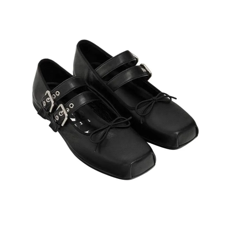 Open Yy Casual Single Shoes Women's Black-3