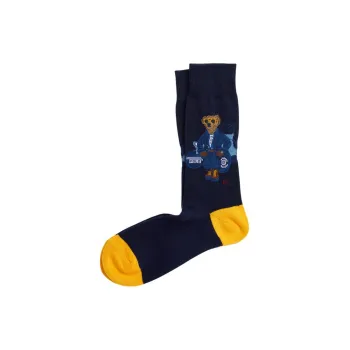 Polo Ralph Lauren SS24 Knee-High Socks Men's 1 Pack Nautical Blue