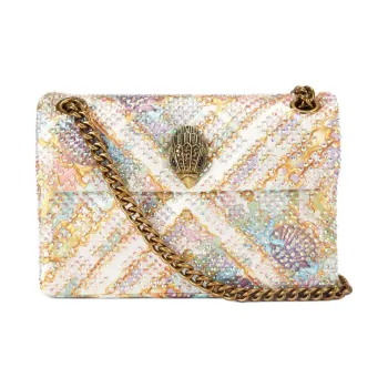 Kurt Geiger London Satin Shoulder Bag Crossbody Bag Mini Women's Cream
