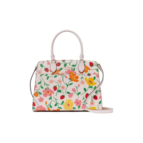 Kate Spade Cross-Patterned PVC Handbag Shoulder Bag Crossbody Bag Medium Size Women's Pink Multicolor