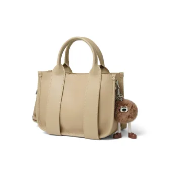 RED DRAGONFLY Cow Leather Shoulder Bag Crossbody Bag Handbag Regular Women's Milk Tea Beige