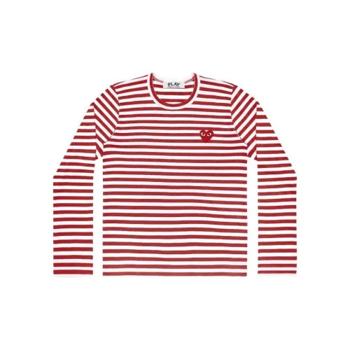 CDG Play T-Shirts Unisex Red/White