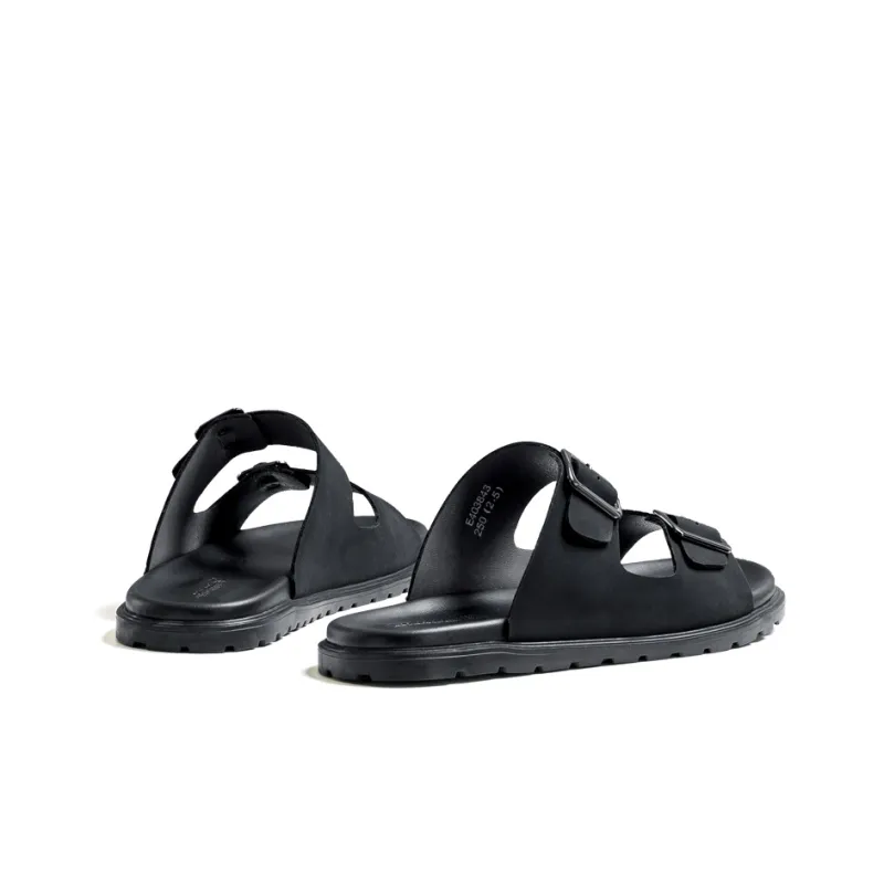 LEAVELAND Slide Slippers Men Dark Gray/Brown-2