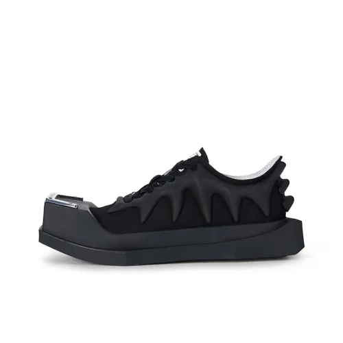 ANCIENT FOSSIL Skateboard Shoes Unisex Low-Top Black