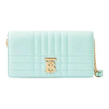 Burberry Lola Bag Sheepskin Shoulder Bag, Crossbody Bag, Wallet Women's Mint Green