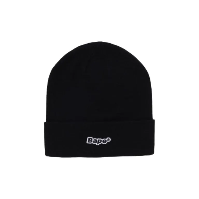 A BATHING APE Bape patch Knitted Beanie-0