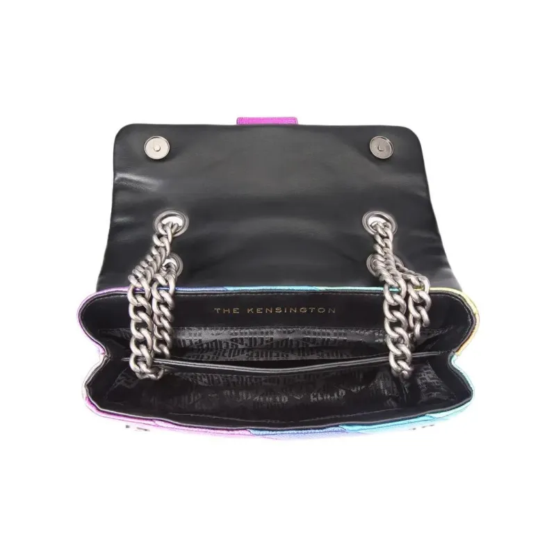 Kurt Geiger London Pebbled Cow Leather Shoulder Bag Crossbody Bag Women's Multicolor-3