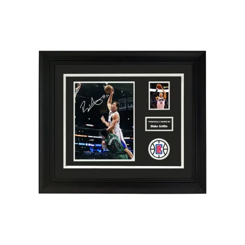 Three For Collection Blake Griffin Hand-Signed Photo With Framed And Matted Includes SA Certificate Clippers Slam Dunk