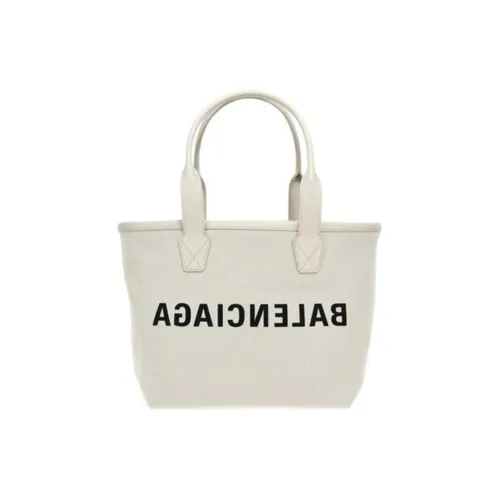 Balenciaga Cow Leather Tote Bag Shopping Bag Handbag Women's Light Brown